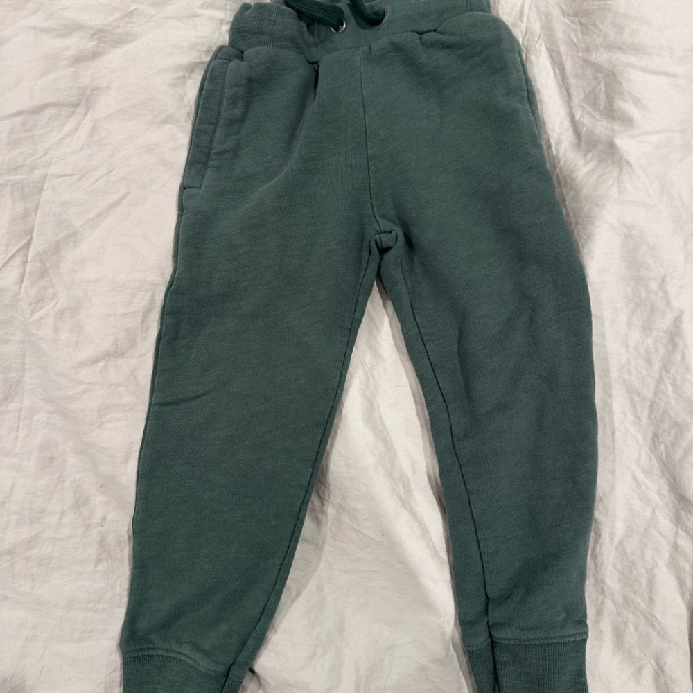 Mini Boden Forest Green Kids Joggers